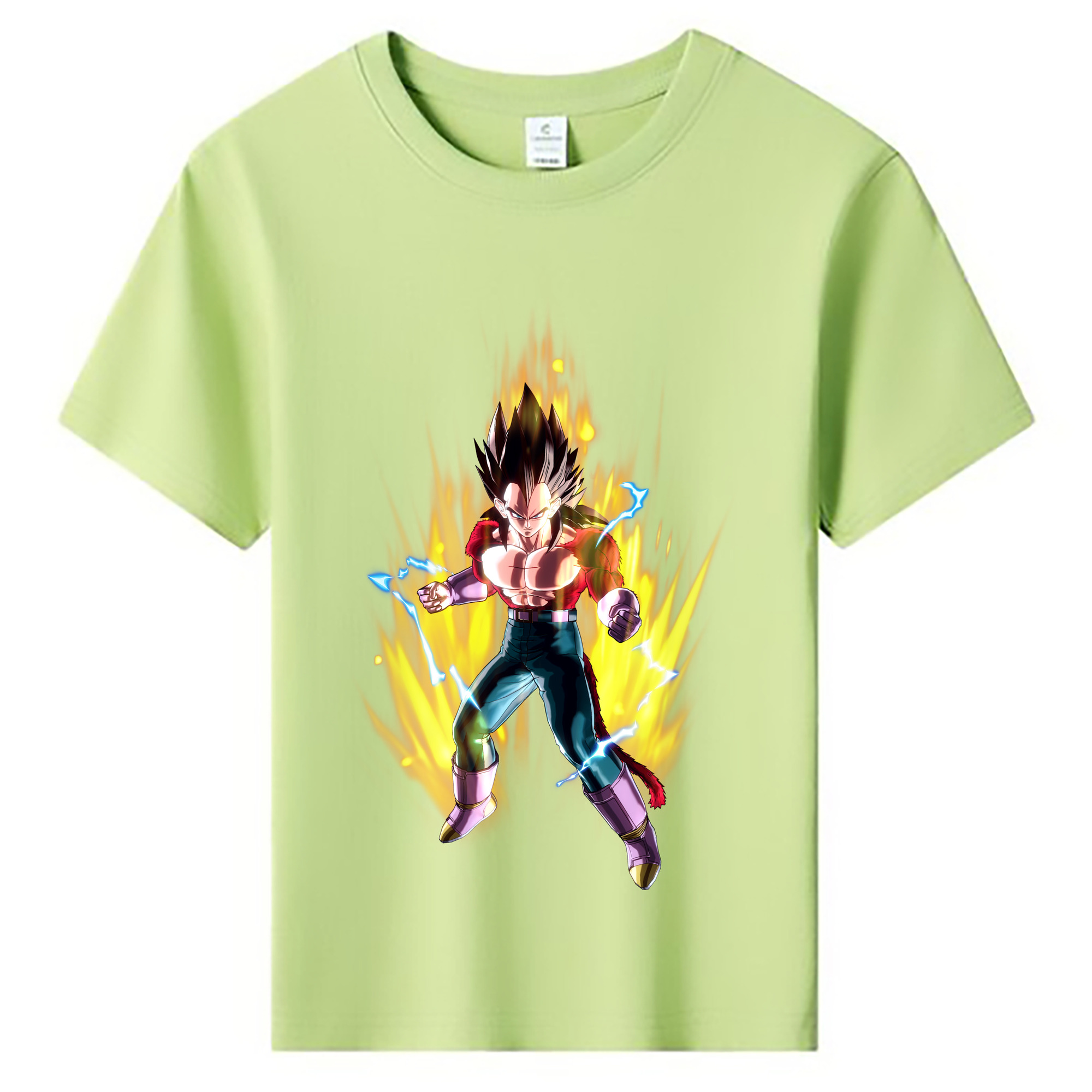 （画像用） ドラゴンボール ベジータ四世（Bejīta Yonsei）DRAGON BALL Vegeta IV 綿100％キッズTシャツ（フロントプリント）